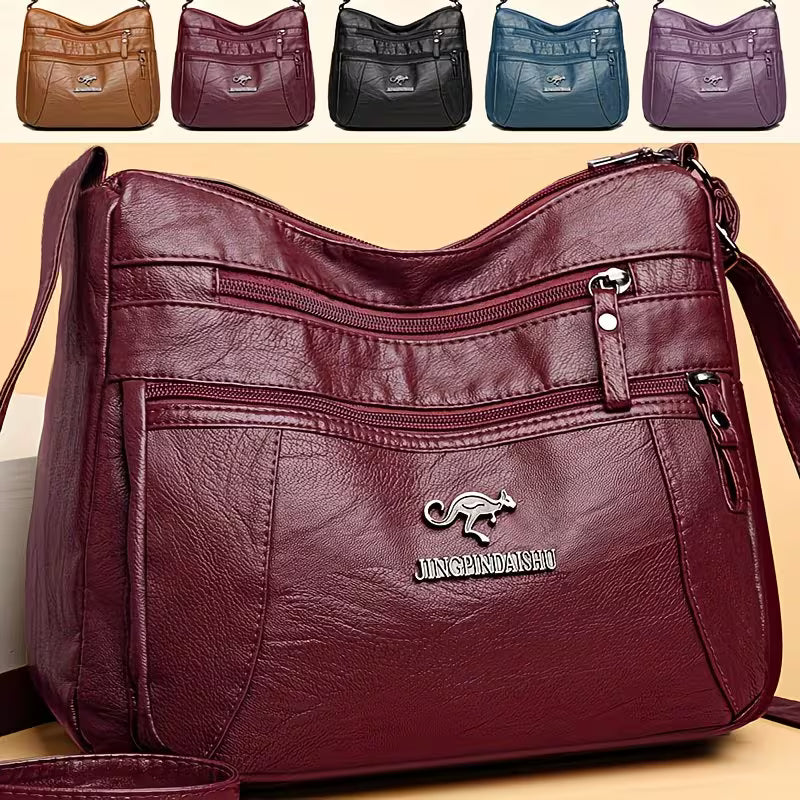 🔥 FLASH SALE: 50% OFF! ✨Women's Leather Crossbody Bag – Versatile Multi-Function Purse for Everyday Use
