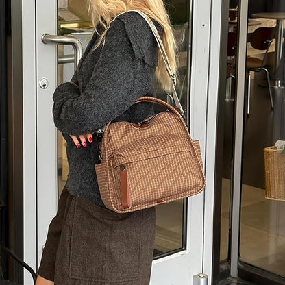 Women's Lightweight Mini Crossbody Bag with Adjustable Wide Strap